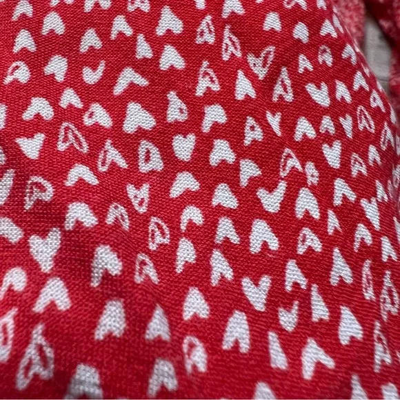 💚Loft red heart print top - Picture 5 of 8